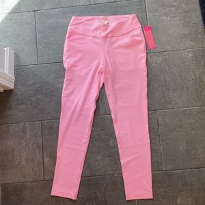 Lilly Pulitzer Pink Seersucker Luxletic Pant